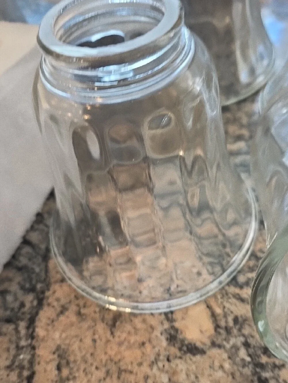 Textured Clear Glass Lantern Shade (Clear)